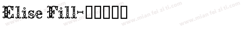 Elise Fill字体转换